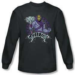 Masters Of The Universe Shirt Skeletor Long Sleeve Charcoal Tee T-Shirt