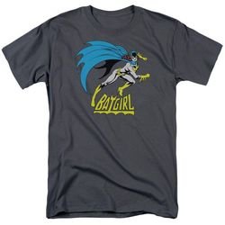 Mens BATGIRL T-shirt - Charcoal Gray