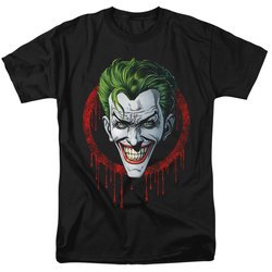 Mens Batman JOKER DRIP T-shirt - Black