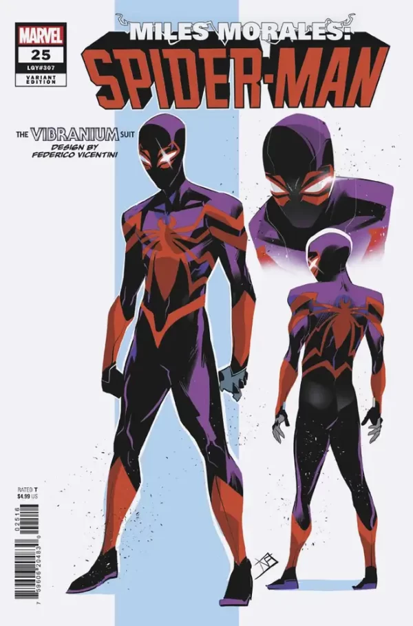 Miles Morales Spider-Man #25 (Federico Vicentini Design Variant)