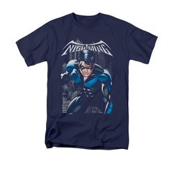 Nightwing DC Comics Shirt A Legacy Adult Navy Blue Tee T-Shirt