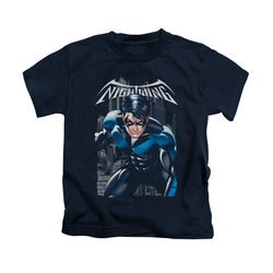 Nightwing DC Comics Shirt A Legacy Kids Navy Blue Youth Tee T-Shirt