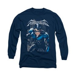 Nightwing DC Comics Shirt A Legacy Long Sleeve Navy Blue Tee T-Shirt