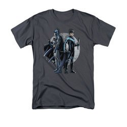 Nightwing DC Comics Shirt Spotlight Adult Charcoal Tee T-Shirt