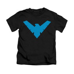 Nightwing DC Comics Shirt Symbol Kids Black Youth Tee T-Shirt