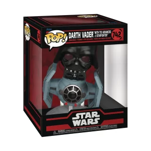 POP Rides Deluxe Star Wars Darkside Tie Adv X1 W Vader Vin Figure