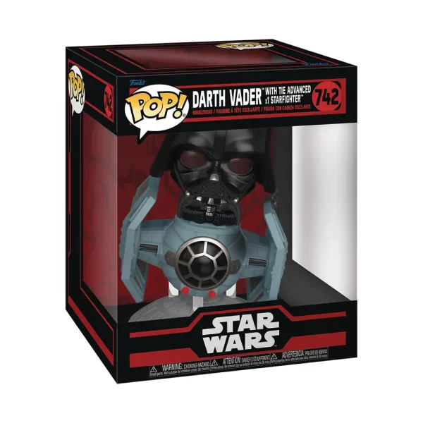 POP Rides Deluxe Star Wars Darkside Tie Adv X1 W Vader Vin Figure