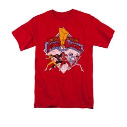 Power Rangers Shirt Distressed Logo Red T-Shirt