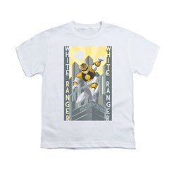 Power Rangers Shirt Kids White Ranger White T-Shirt