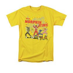 Power Rangers Shirt Morphin Time Gold T-Shirt