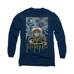 Power Rangers Shirt Rita Ranger Long Sleeve Navy Tee T-Shirt