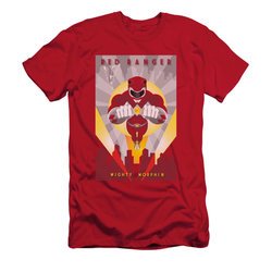 Power Rangers Shirt Slim Fit Red Ranger Red T-Shirt