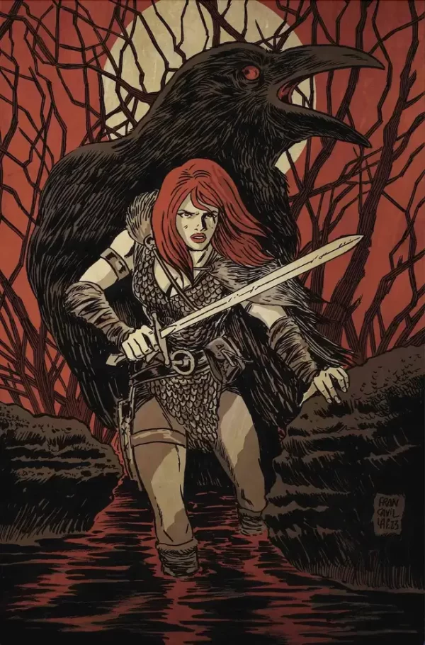 Red Sonja 2023 #7 (Cover J - (Retailer 15 Copy Incentive Variant) Francavilla Virgin)