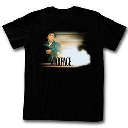 Scarface Shirt Muzzle Flash Black T-Shirt