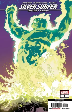 Silver Surfer Ghost Light #1 (2nd Ptg Valentine de Landro Variant)