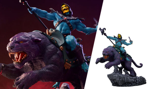 Skeletor & Panthor Classic Deluxe Masters of the Universe Sixth Scale Maquette