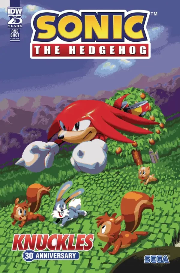 Sonic the Hedgehog Knuckles 30th Ann Special #1 10 Copy