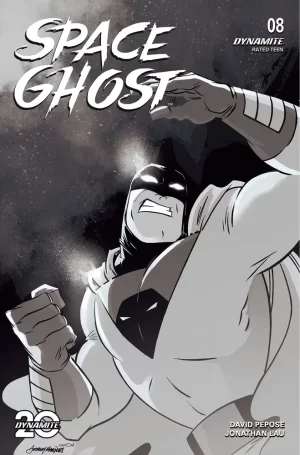 Space Ghost #8 (Cover K - (Retailer 30 Copy Incentive Variant) Marques Line Art B&W Virgi)