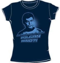 Star Trek Juniors T-shirt - McCoy Vulcan Mind Navy Blue Tee