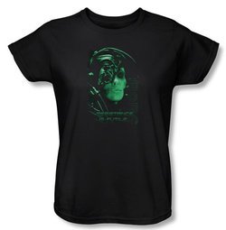 Star Trek Ladies Shirt Resistance Is Futile Black Tee T-Shirt