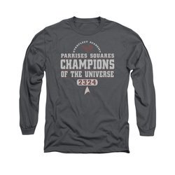 Star Trek Shirt 2324 Champions Long Sleeve Charcoal Tee T-Shirt