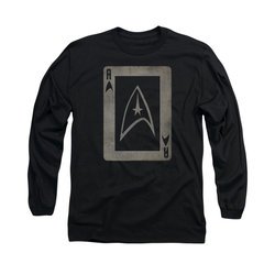 Star Trek Shirt Ace Long Sleeve Black Tee T-Shirt