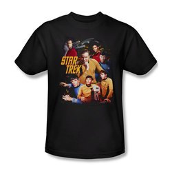 Star Trek Shirt At The Controls Black T-Shirt