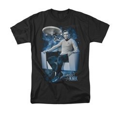 Star Trek Shirt Captain's Chair Black T-Shirt