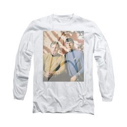 Star Trek Shirt Classic Duo Long Sleeve White Tee T-Shirt