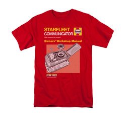 Star Trek Shirt Communicator Manual Red T-Shirt