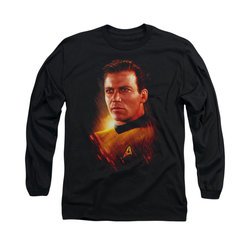 Star Trek Shirt Epic Kirk Long Sleeve Black Tee T-Shirt