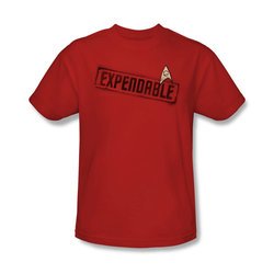 Star Trek Shirt Expendable Red T-Shirt