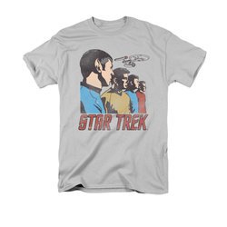 Star Trek Shirt Federation Men Silver T-Shirt