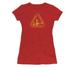 Star Trek Shirt Juniors Academy Logo Red T-Shirt