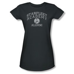 Star Trek Shirt Juniors Alumni Charcoal T-Shirt