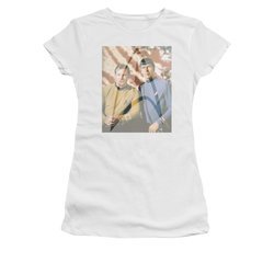 Star Trek Shirt Juniors Classic Duo White T-Shirt