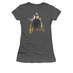 Star Trek Shirt Juniors Dark Hero Charcoal T-Shirt