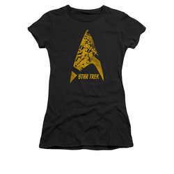 Star Trek Shirt Juniors Delta Crew Black T-Shirt