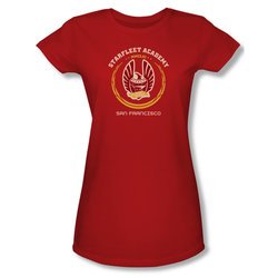 Star Trek Shirt Juniors Heraldry Red T-Shirt