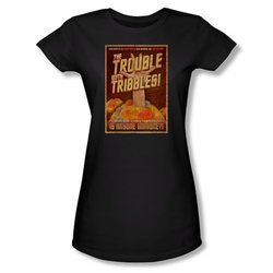 Star Trek Shirt Juniors Immune Black T-Shirt