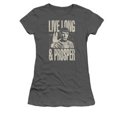 Star Trek Shirt Juniors Prosper Charcoal T-Shirt