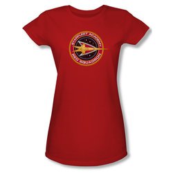 Star Trek Shirt Juniors Red Squadron Red T-Shirt