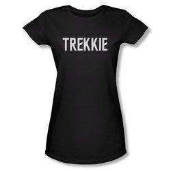 Star Trek Shirt Juniors Trekkie Black T-Shirt