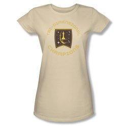 Star Trek Shirt Juniors Tri-Dimensional Cream T-Shirt