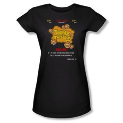 Star Trek Shirt Juniors Tribble Trouble Arcade Black T-Shirt