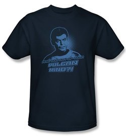 Star Trek Shirt McCoy Vulcan Mind Adult Navy Tee T-Shirt