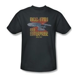 Star Trek Shirt NCC-1701 Charcoal T-Shirt