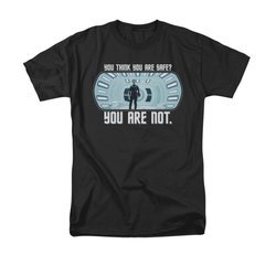 Star Trek Shirt Not Safe Black T-Shirt