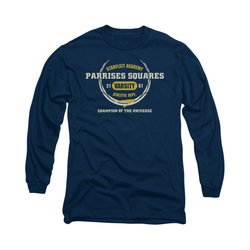 Star Trek Shirt Parrises Squares Long Sleeve Navy Tee T-Shirt