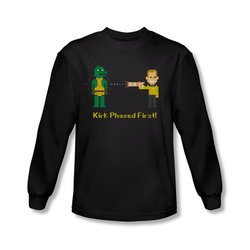 Star Trek Shirt Phased First Long Sleeve Black Tee T-Shirt